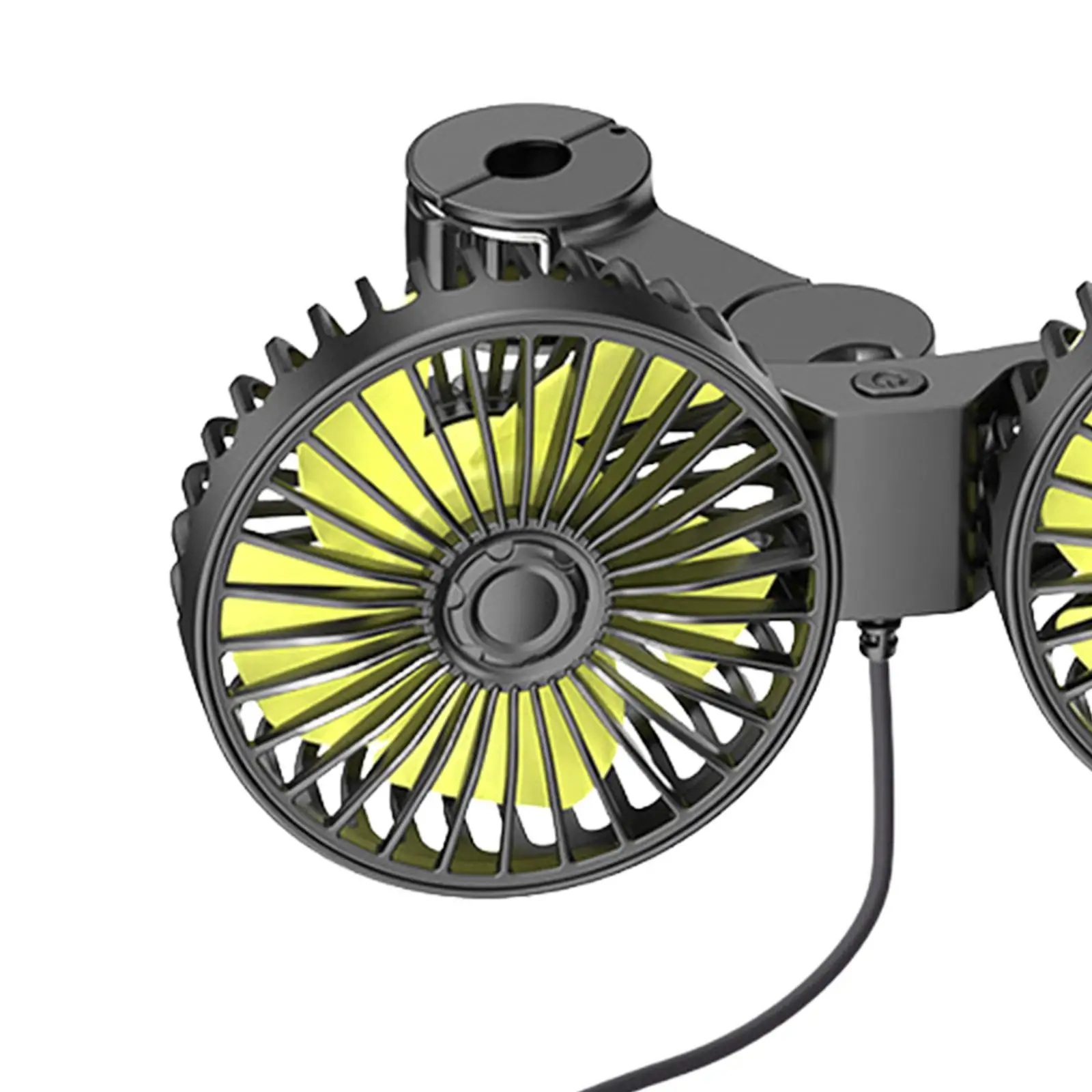 휴대용 자동차 냉각 선풍기, 조용한 자동차 좌석 머리 받침 선풍기, 3 단