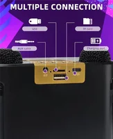 High Power Karaoke Bluetooth Speaker Portable 360 Stereo Surround Wireless Subwoofer with 2 Microphone Boombox Child Home Gift - Image 5