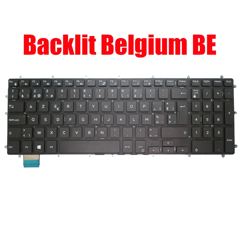 

Backlit Belgium BE Laptop Keyboard For DELL G3 3500 3579 3590 3779 G5 5500 5587 5590 G5 SE 5505 G7 7588 7590 7790 New