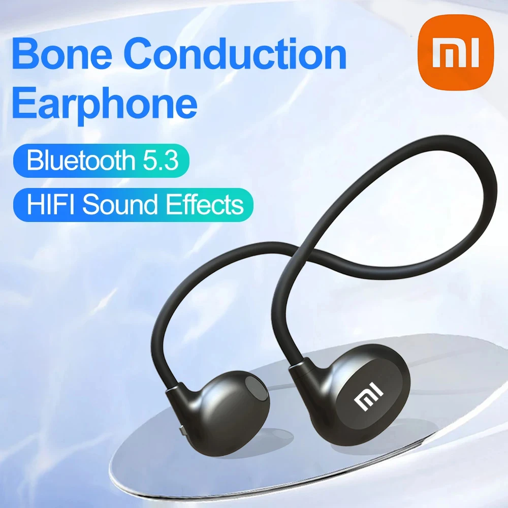 

XIAOMI Bone Conduction Neckband Wireless Earphones Mijia Bluetooth Headphones Sports Over Ear Headset With Mic Stereo Earbud