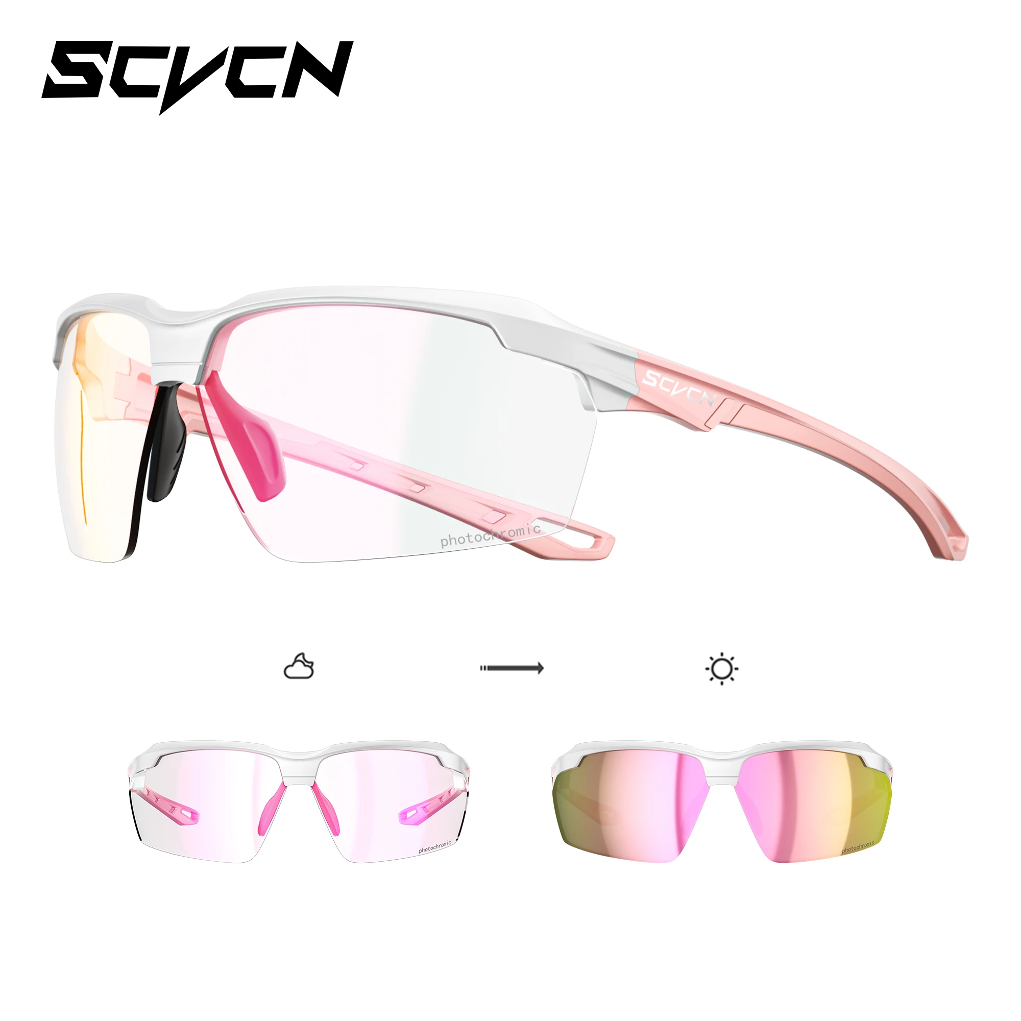 Enhanced Outdoor Photochromic Shockproof Sunglasses