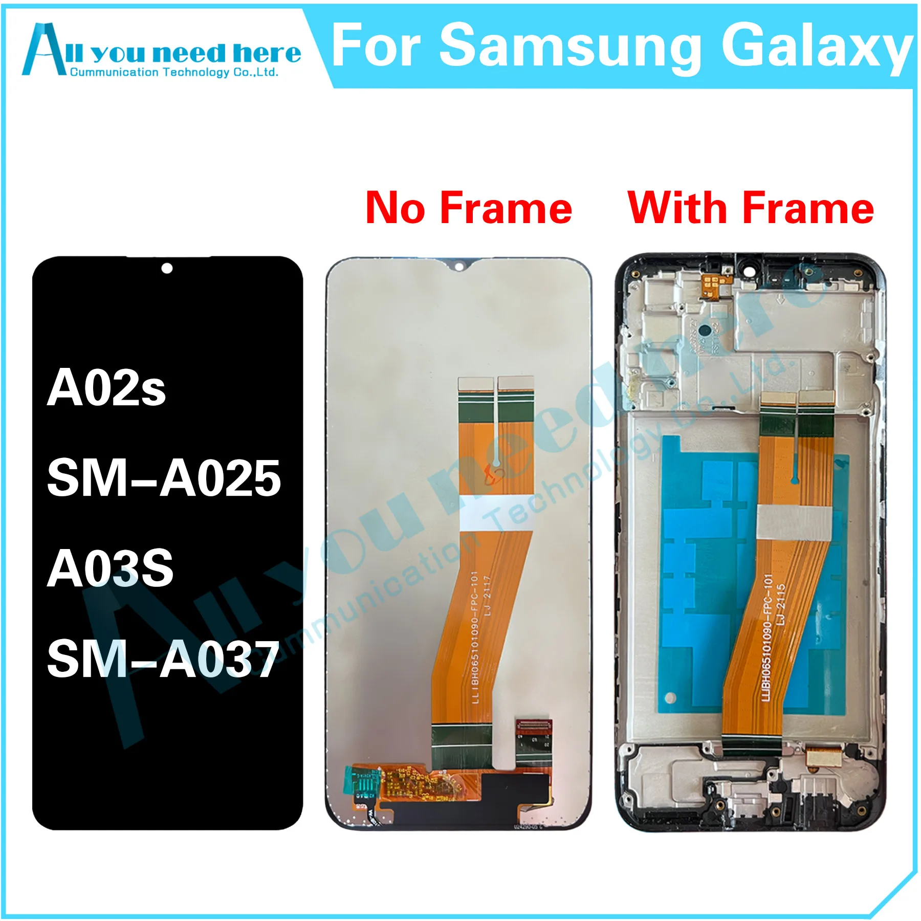 100% тест для Samsung Galaxy A02s A03s SM-A025 SM-A037 ЖК-дисплей сенсорный экран дигитайзер в сборе запасные части