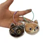 Cat Hair Storage Keychain Transparent Box Creative Pet Fur Keepsake Holder Hanging Pendant Portable Cat Fur Organizer Accessory 6
