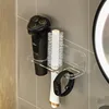 Wall-Mounted Comb Storage Rack Bathroom Hair Brushes Holder Household Organizer Multi Purpose Transparent Acrylic Comb Shelves 5
