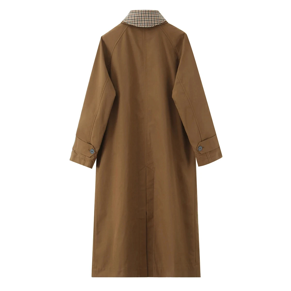 KONDALA Urban Vintage Trenchcoat Damen Herbst Winter Braun Reversible Wear Langer Mantel 2025, modischer, eleganter Damenmantel für den Pendelverkehr – Detail 4