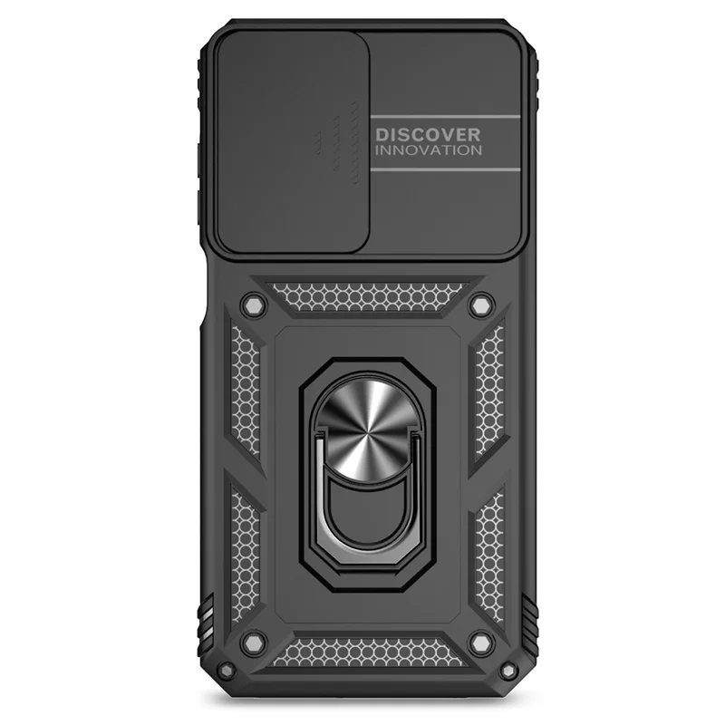Enhanced Armor Phone Case with Slide Camera Lens Protector for Enhanced Protection and Style