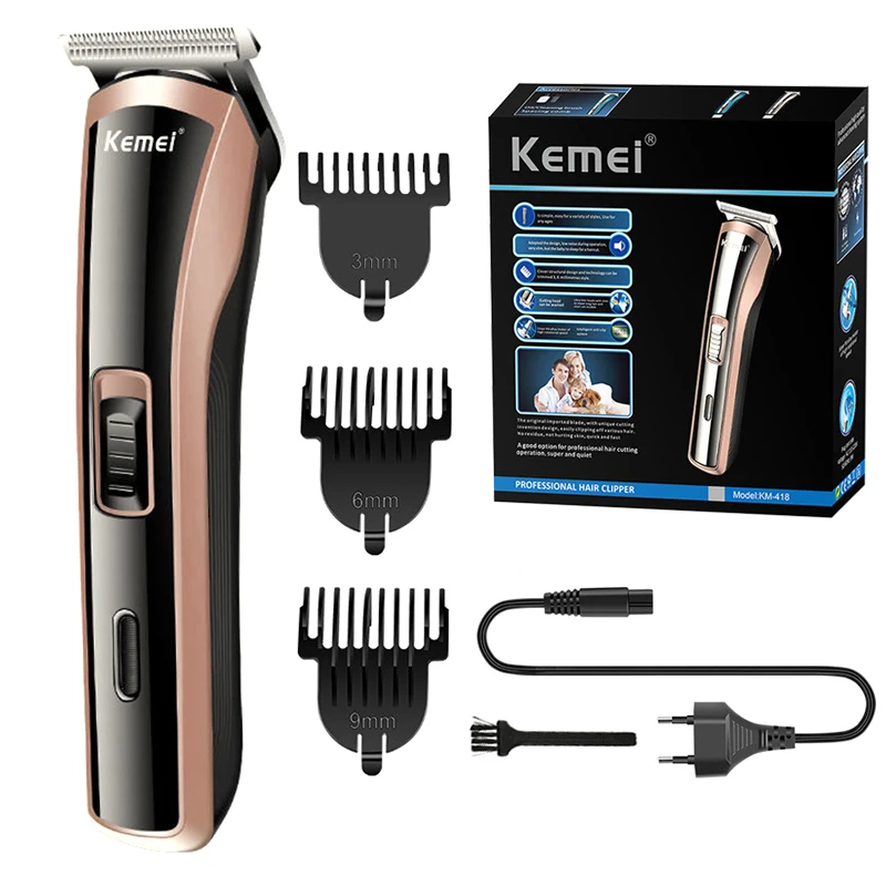 Hair Clipper Kemei-418 Electric Hair Clipper Rechargeable Baby Hair Clipper Styling Tool Original Grooming Cordless for Men 418