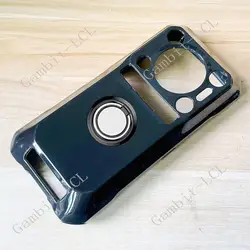 Custodia per telefono in silicone TPU shockproof potenziato con supporto anello sul retro