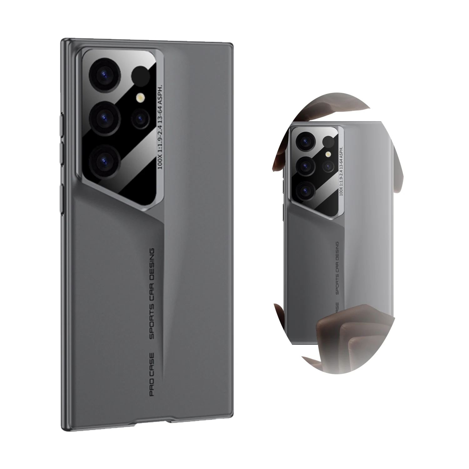 For Samsung Galaxy S24 S23 Ultra Mobile Phone Case Creative Acrylic Blade Ultra-thin Frosted All-inclusive S22ultra Hard Case