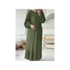 Robe Maxi à Manches sulfpour Femme, Caftan Éducatif, Abaya à la Mode, Eid Mulism, Turquie