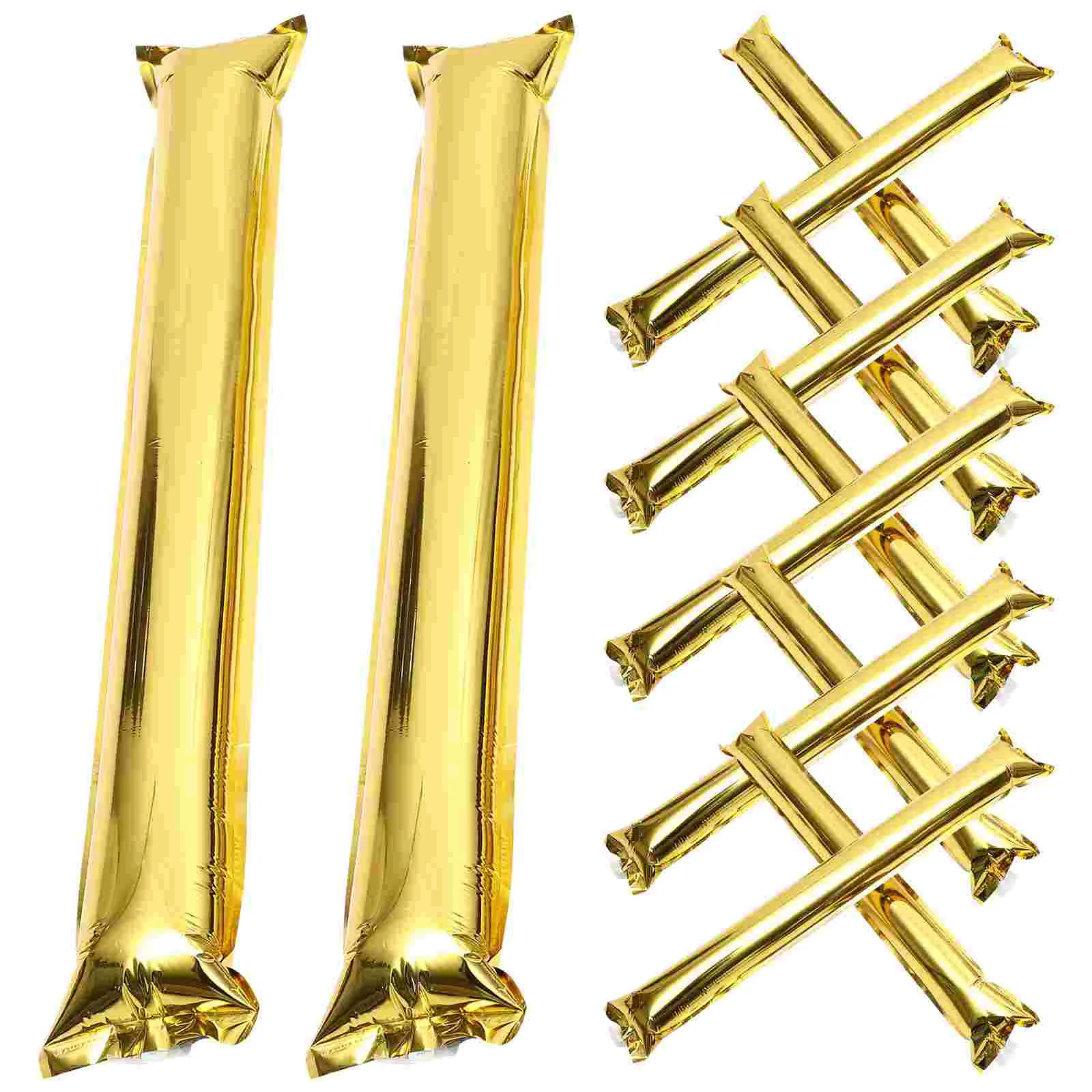 

Golden Thunder Sticks Inflatable Noisemakers for Cheerleading and Sporting Events