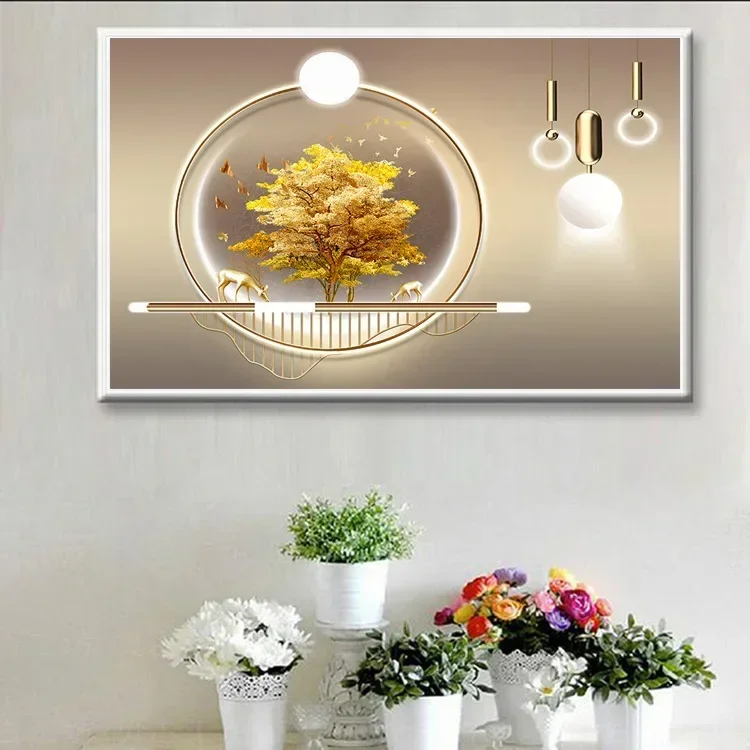 

21118-STB- Diy landscape figures and animals hand-painted digital oil painting set