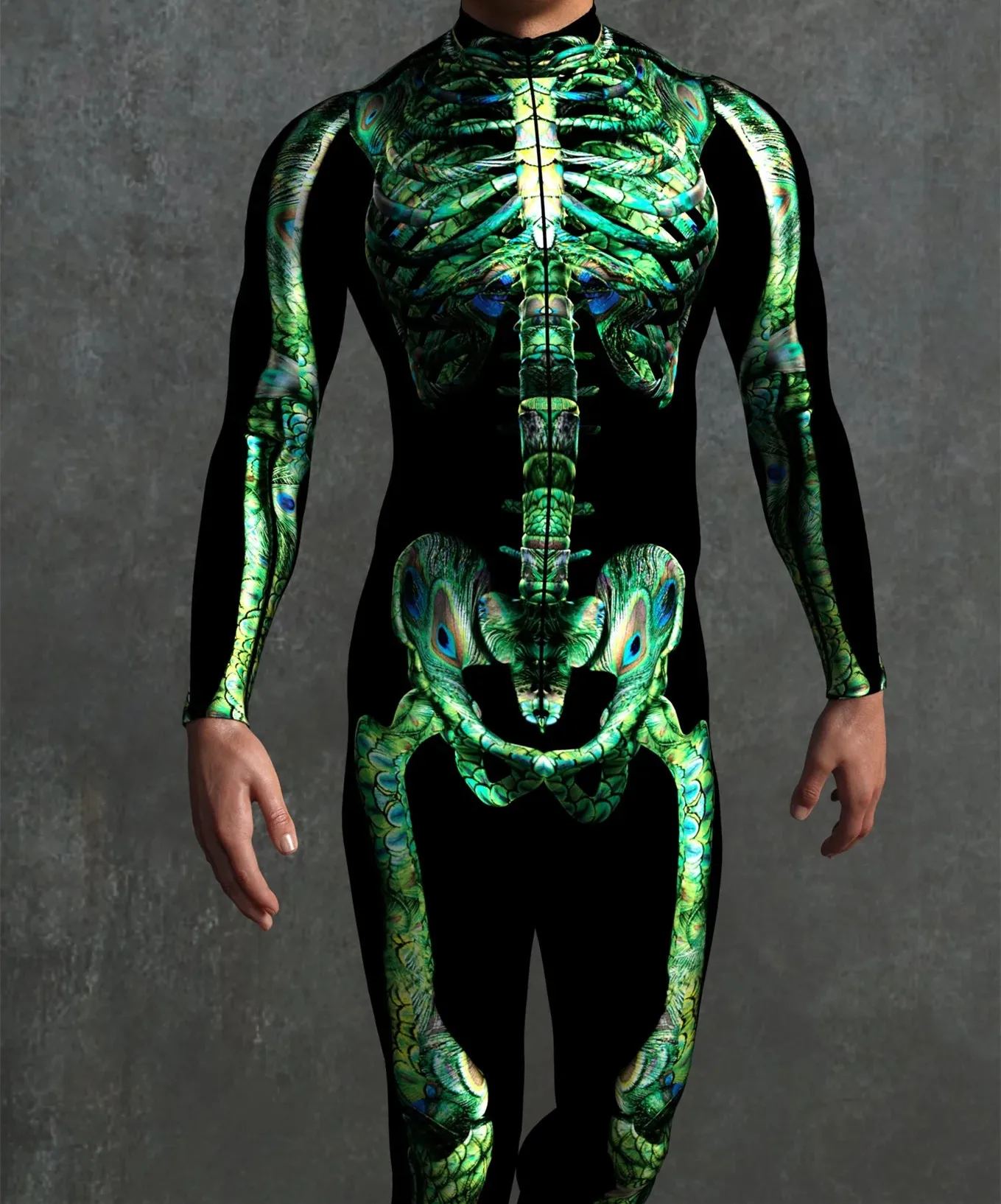

Halloween Skeleton Women's Cosplay Tights 3D Print Slimming Jumpsuit