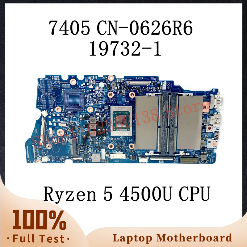 Cn-0626R6 0626 R6 626 R6 Con Scheda Madre Cpu Ryzen 5 4500U Per Scheda Madre Portatile Dell Inspiron 7405 19732 100% Completamente Funzionante