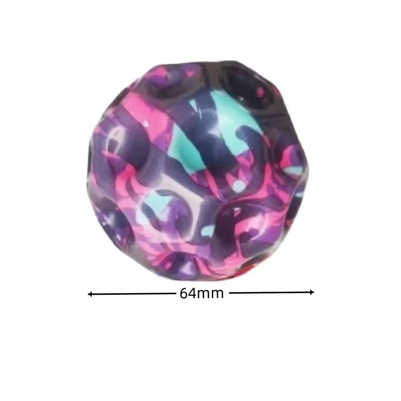 Lunar Cave Ball Super Elastic Ball Leisure Stress Relieving High Elastic Foam Ball Sports Interactive Porous Jumping Ball 6