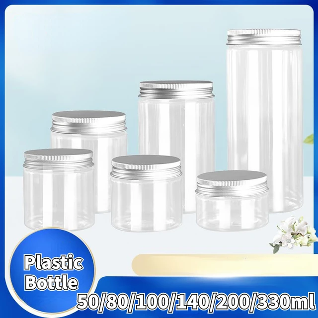 Round Sealed Jar Transparent Plastic Food Jar Fruit Flower Tea Biscuit Box  Grains Sealed Can Packaging