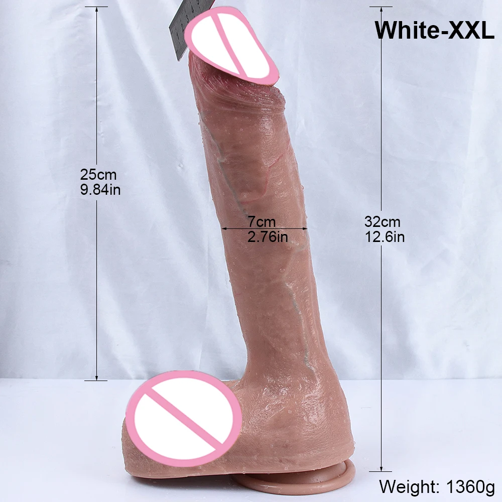 Dildo XXL Oversized Realistic Huge Penis Giant Phallus Long Soft Silicone Suction Cup Anal Sex Toys For Women Vagina Masturbator