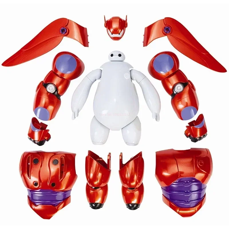 Hot 16Cm Cartoon Big Hero 6 Baymax Fat Man Anime Figure Toys Baymax Model Doll Pvc Action Figure Modello Assemblato Regali Di Compleanno