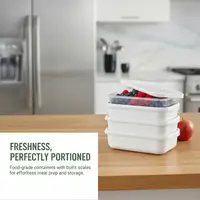 Boîte de rangement divisée pour réfrigérateur, boîte de conservation alimentaire de style japonais, organisateur pour la viande, les légumes et les fruits 1
