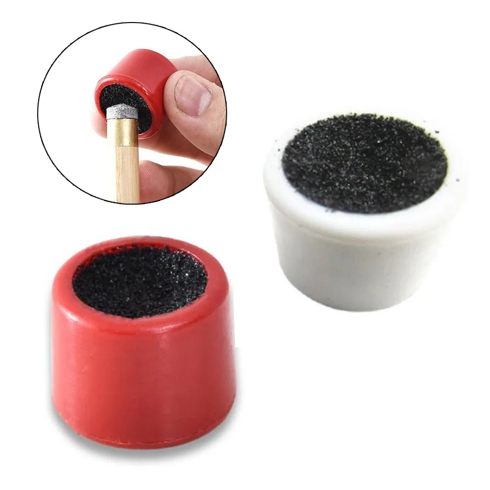 Double Sided Billiards Pool Cue Stick Tip Shaper Scuffer Red/White