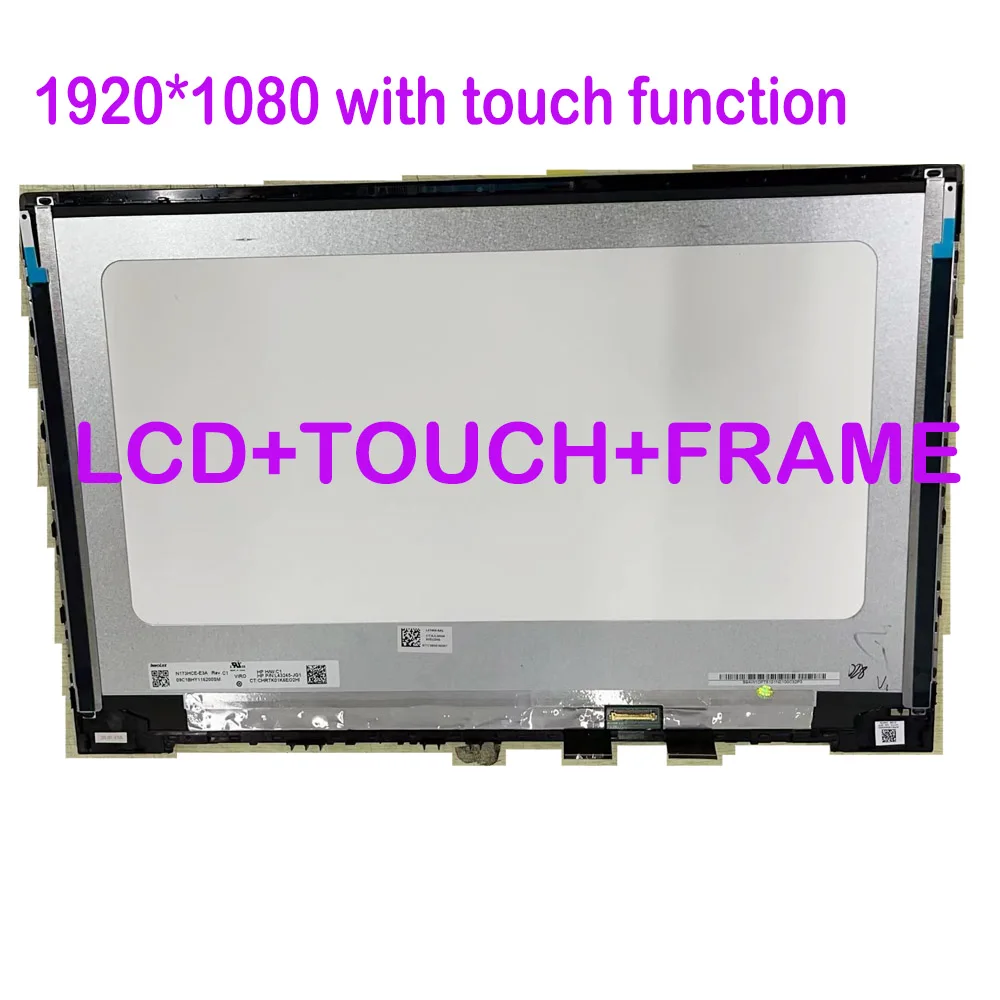17.3‘’ Original FHD 4K Lcd Replacement for HP Envy 17M-CG 17-CG 17M-CG0013DX TPN-C146 Lcd Display Touch Screen Assembly Frame