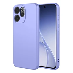 Flexible Liquid Silicone Protective Phone Case - Colorful TPU Shell for OPPO Reno15 F 5G (Purple)