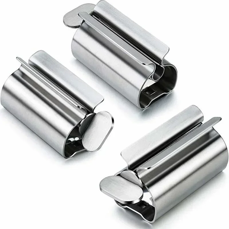 Toothpaste Dispenser Metal Extrusion Tool Lazy Tube Squeezer Pigment Extruder Hair Dye Tube Tightener Cepillo De Dientes toothpaste squeezer
