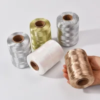 200g/Ball Metallic Yarn Glitter Gold Sliver Cord Thread DIY Sewing Accessories Handmade Knitting Crochet Handbag Purse Yarn 1