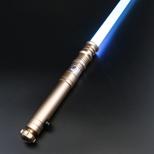 RGB Metal Lightsaber Dueling Smooth Swing Laser Sword Sabre De Luz 12 Color Changing 5 Sounds FOC Rave Weapon Flashing Toy 5