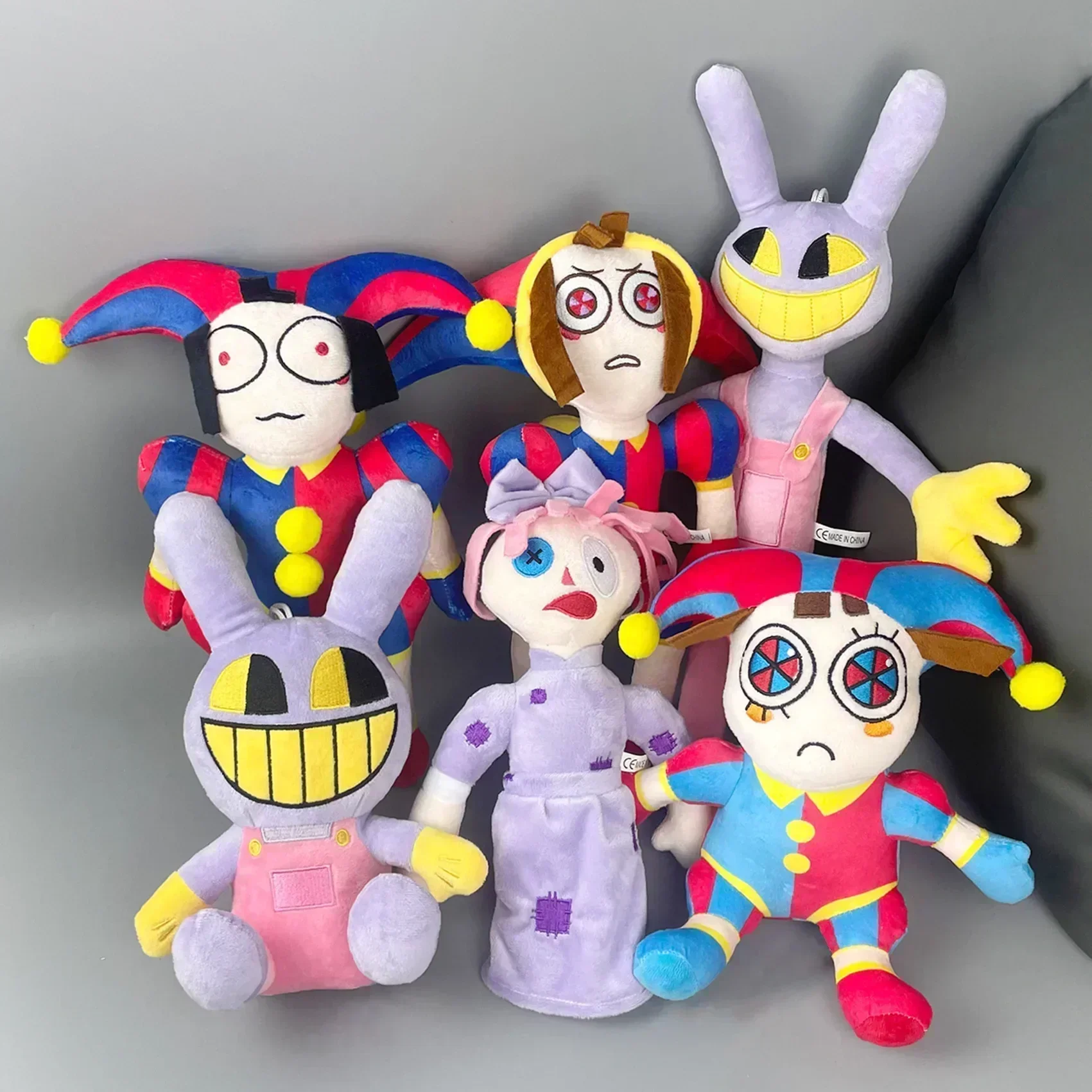 

18-43cm Kawaii The Amazing Digital Circus Plush Toy Soft Stuffed Plushie The Amazing Digital Circus Animation Role Clown Doll