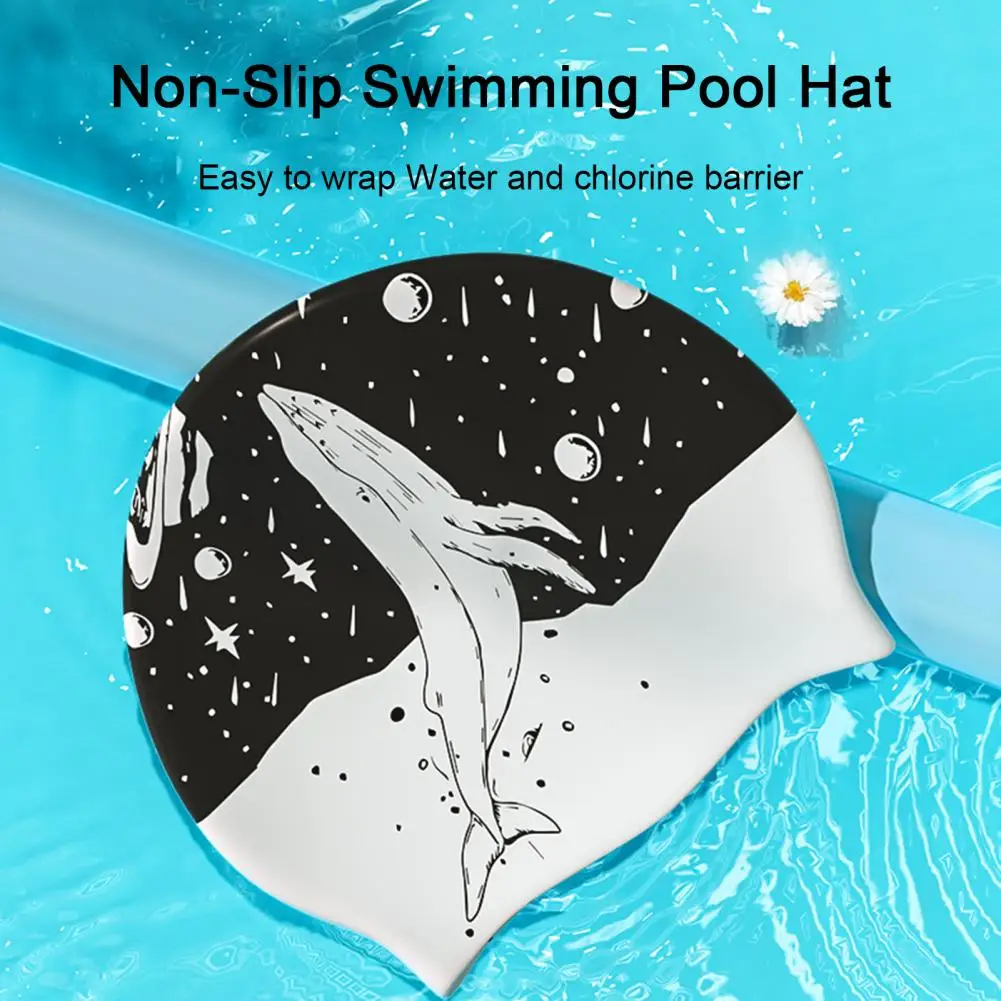 

Short Long Hair Swimming Hat Adults High Elastic Swimming Caps Men Women Waterproof Swim Hat Short Medium Long Hairs Bathing Hat