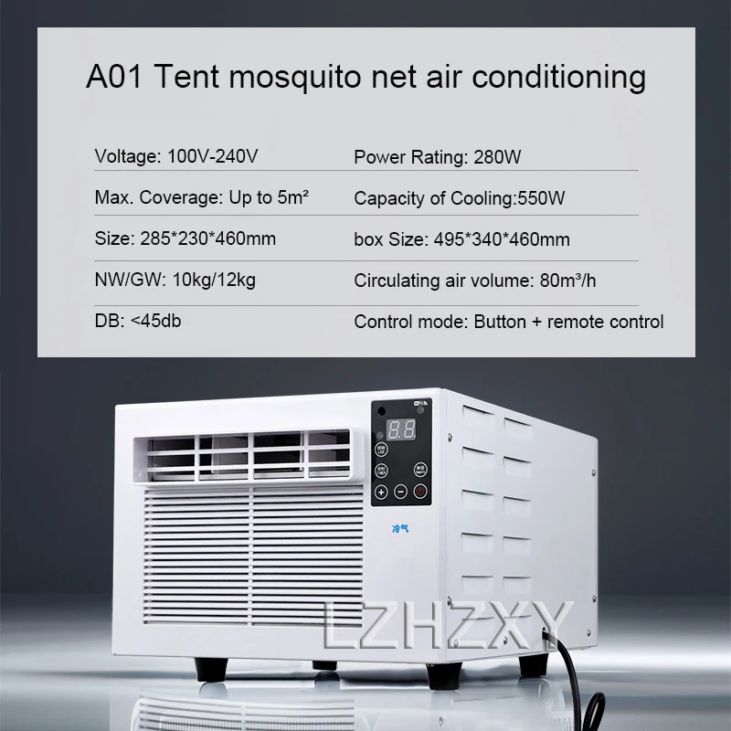 110v/220v Mobile Small Air Conditioner Refrigerator mini air conditioner mosquito net desktop mini refrigerator pet cooling 6