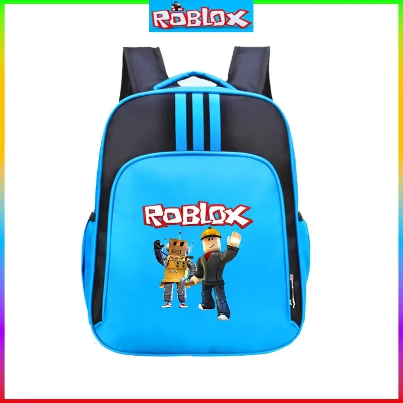 

ROBLOX Cartoon Backpack Schoolbag for Primary School Students Schoolbag Boys Girls Anime Cartoon School Bag Mochila