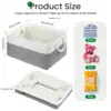 Small Storage Box Set of 3 Fabric Foldable Linen Canvas Wardrobe Storage Baskets Foldable Canvas Shelf Baskets for Living Room L 2