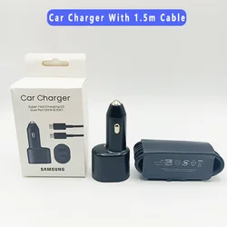 High - Power Dual - Port USB - C Car Charger with 45W Super Fast Charging - Car Charger and 1.5m