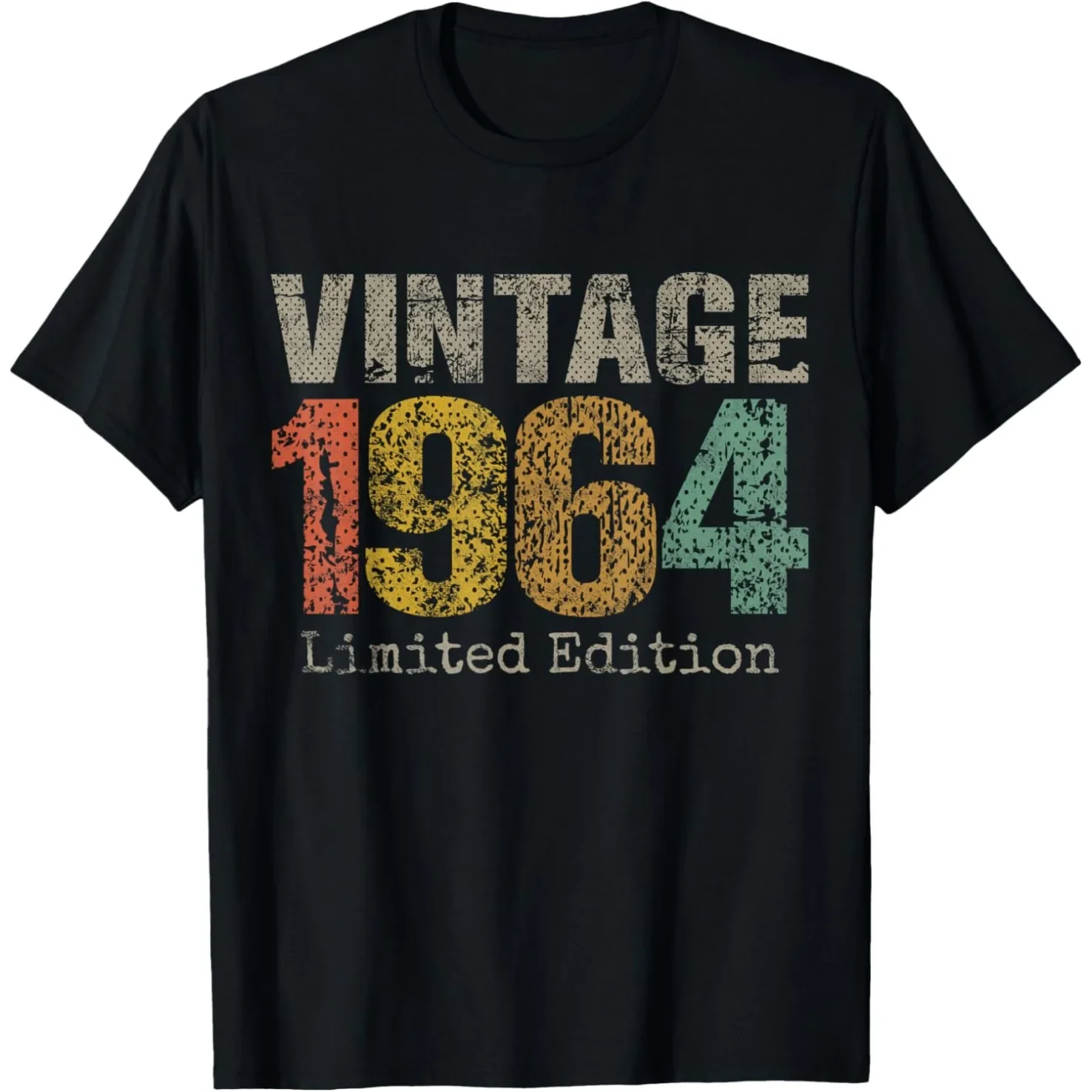 Vintage 1964 Limited Edition Geschenke zum 61. Geburtstag, T-Shirts für 61-Jährige, Humor, Streetwear, kurzärmelig, Unisex, lockere Kleidung