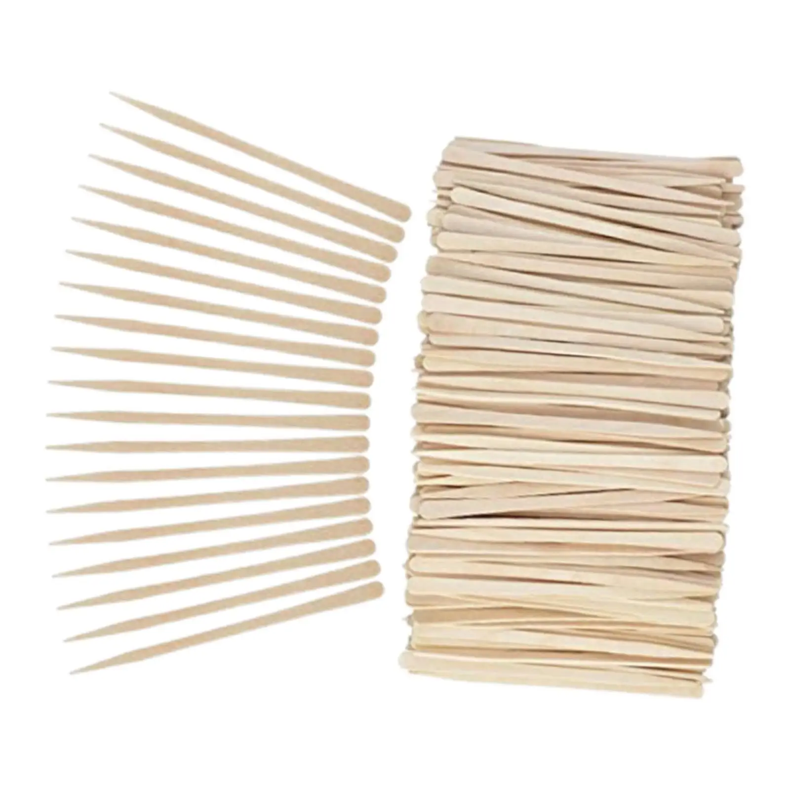 Mini Wood Wax Spatulas Eyebrow s Salon Supply Body Hair Removal 4