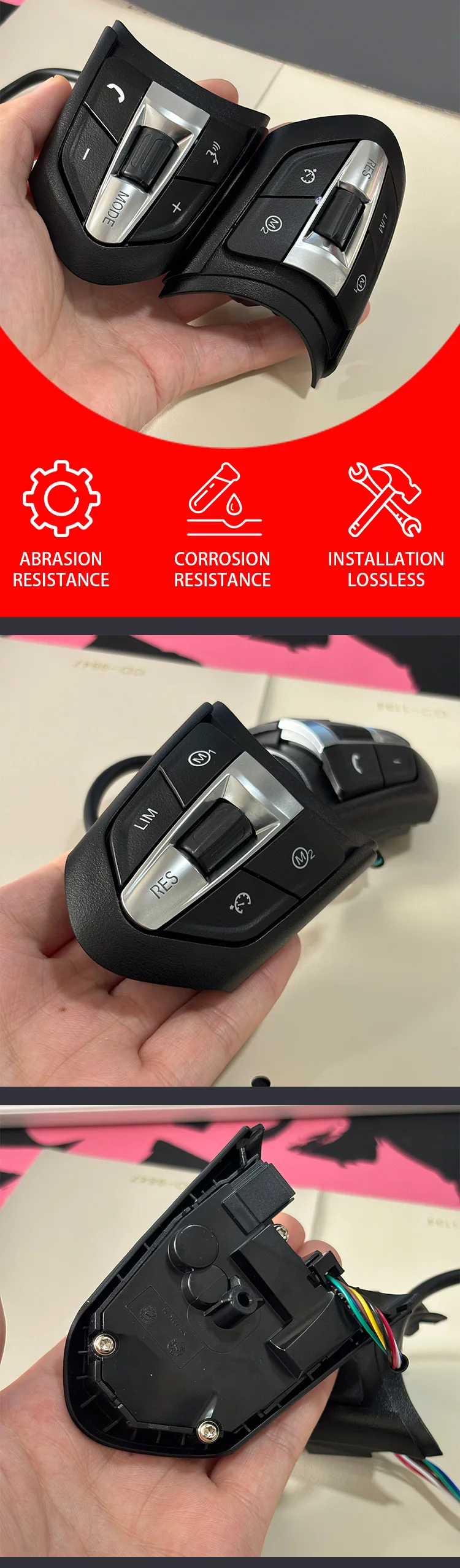 Steering Wheel Buttons, Suitable For BMW F10 F20 F30 E70 E90 F32, 3 Series, 5 Se