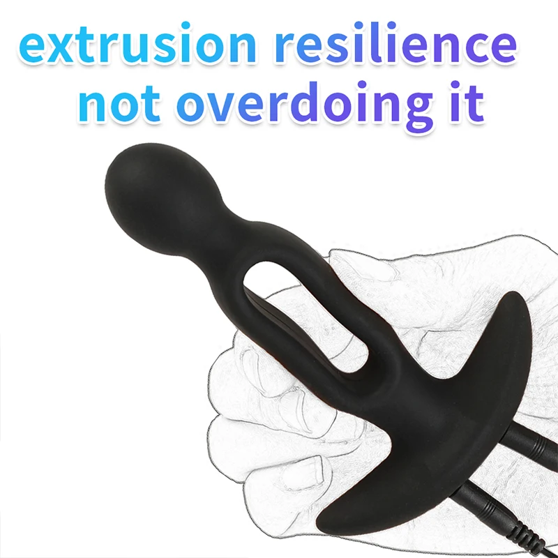 Electrosex Electrostimulator Anal Butt Plug Estim E-stim Hollow Core Buttplug Electro BDSM Anus Dilator Electric Shock Sex Toys