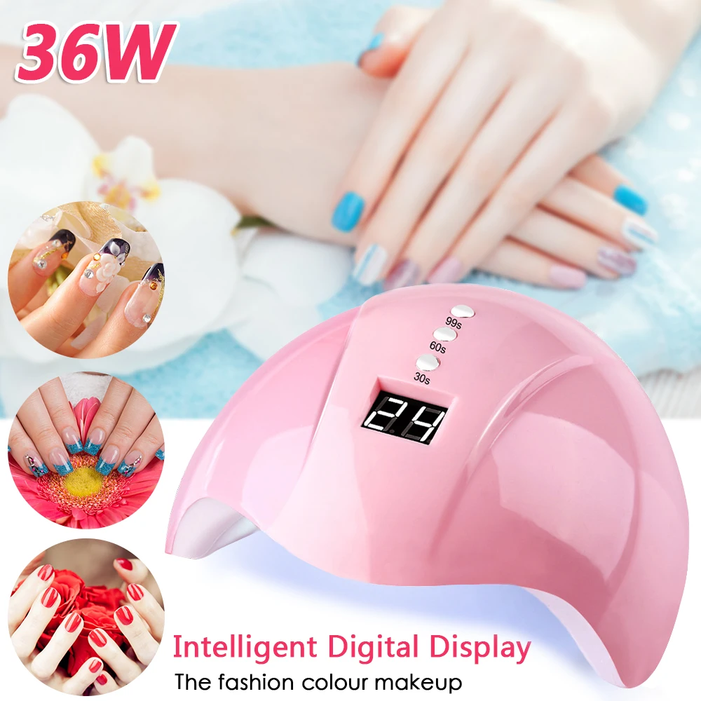 30/60/90s Timer USB UV Lamp LED Nail Lamp Nail Dryer for All Gels Polish Light Infrared Sensing Smart for Manicure 6