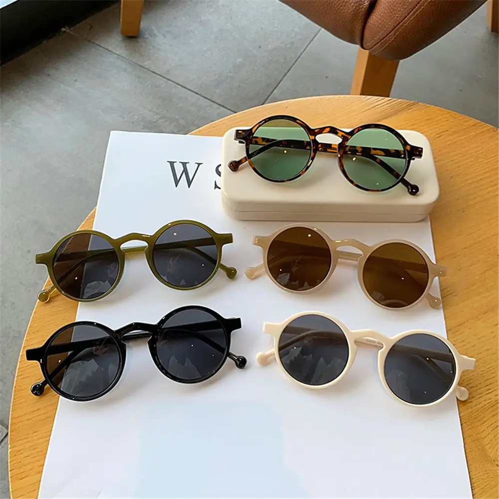 

Retro Small Frame Driving UV400 Round Sunglasses for Women Vintage Sun Glasses Leopard Black Glasses Eyewear