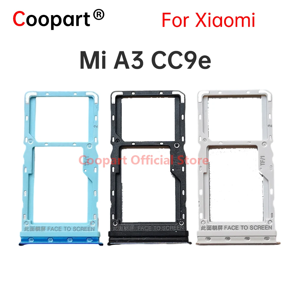 

New SIM Card Trays For Xiaomi Mi A3 CC9e SIM Slot Holder Socket Adapter Replacement CC9e M1906F9SH M1906F9SI