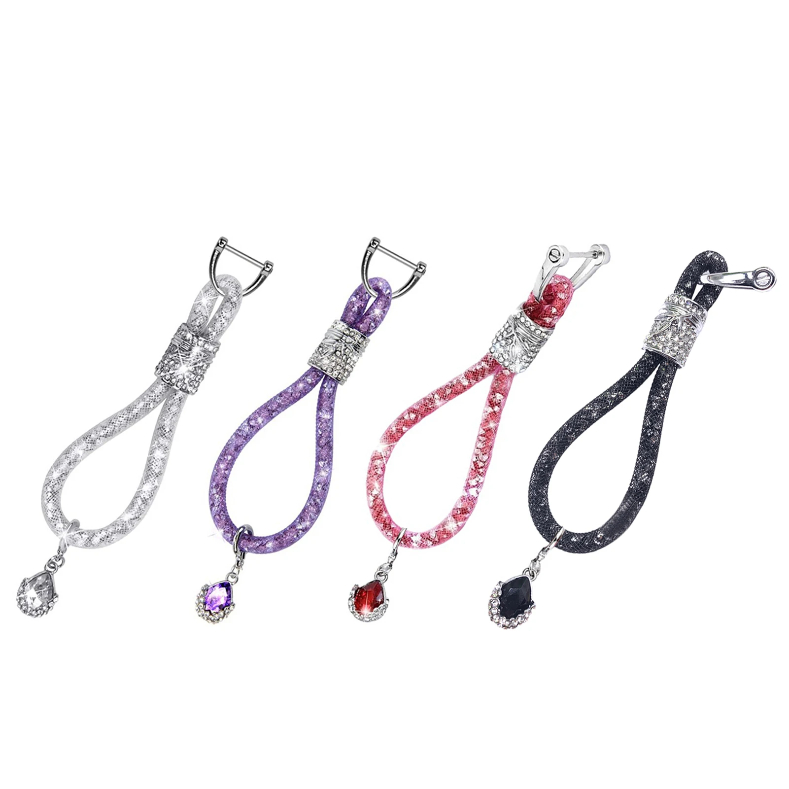 NewCrystalCarKeychainForWomenKeychainAccessoriesWithBling