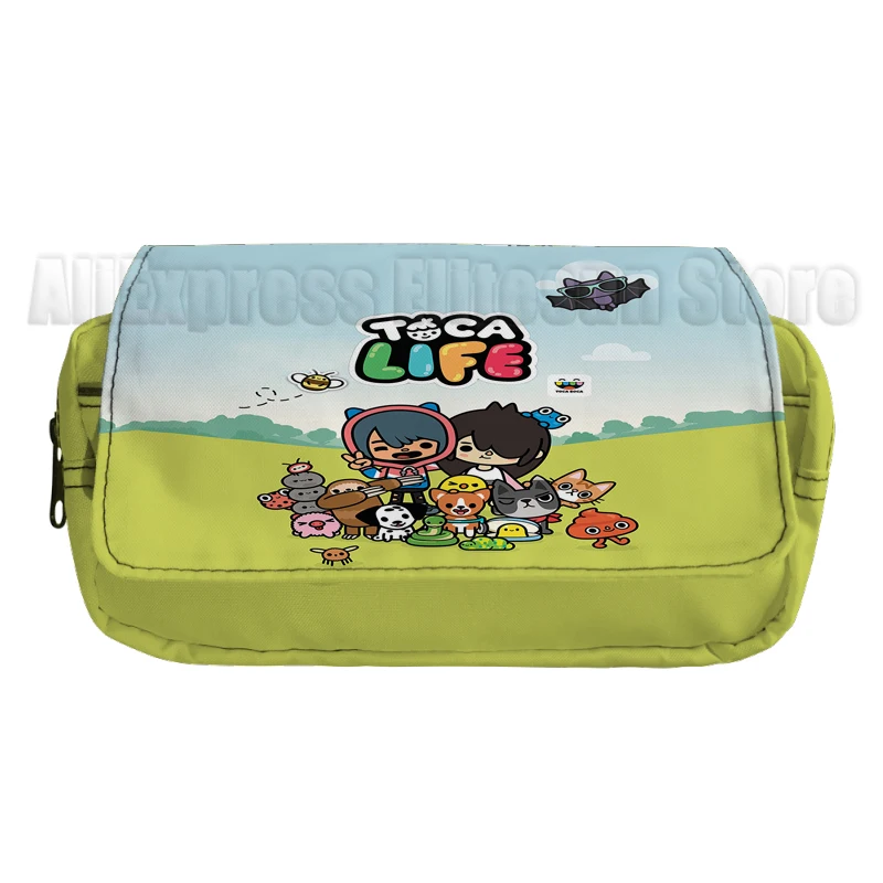 Toca Life World Pencil Case Toca Game School Pencil Box Gift Boys Girls Pencil Bag School Supplies Stationery 5