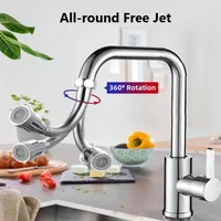 Stainless Steel 360° Universal Faucet Extender Anti-Splash Head Nozzle Aerator Bendable Sink Extension Hose Kitchen Accessories 2