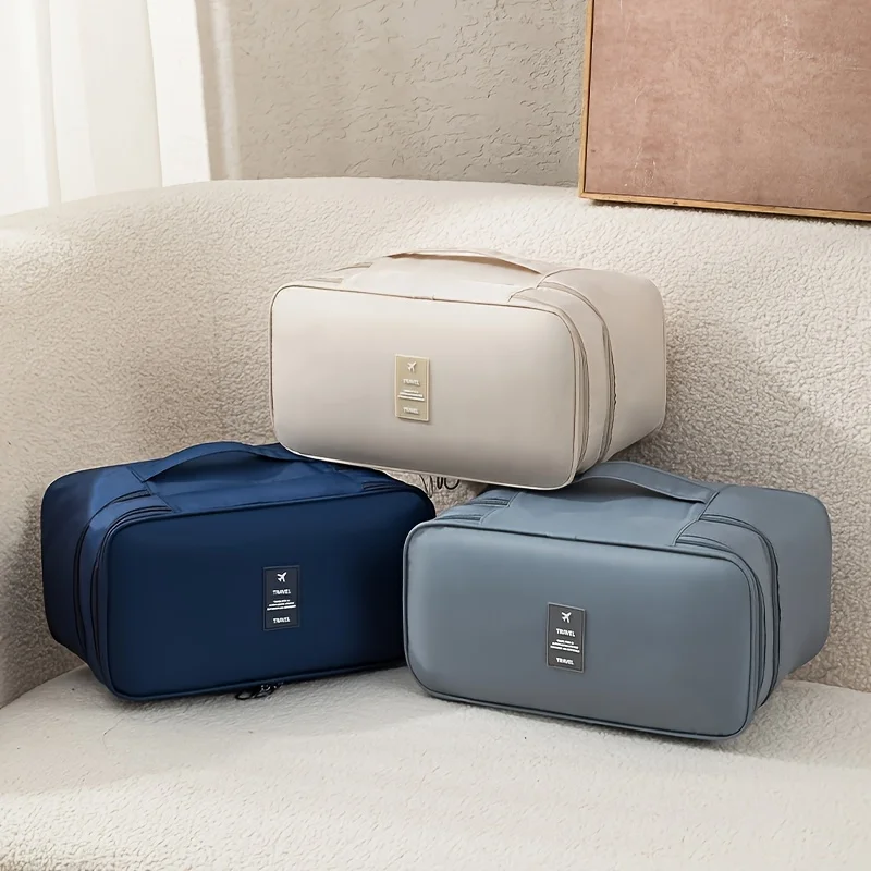 Compact and Expandable Travel Lingerie Organizer - Soft Double Layer Portable Packing Solution