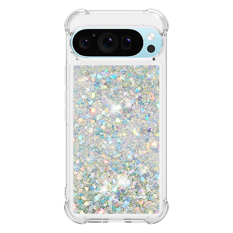 Love Heart Quicksand Liquid Glitter Phone Case - Soft Dynamic Back Cover