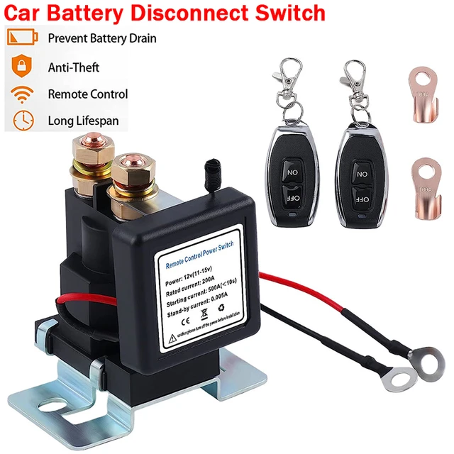 Car Battery Switch Remote Battery Disconnect Switch Kill Switch Automatic  Power Shut Off Switch Remote Control Switch For Auto - AliExpress
