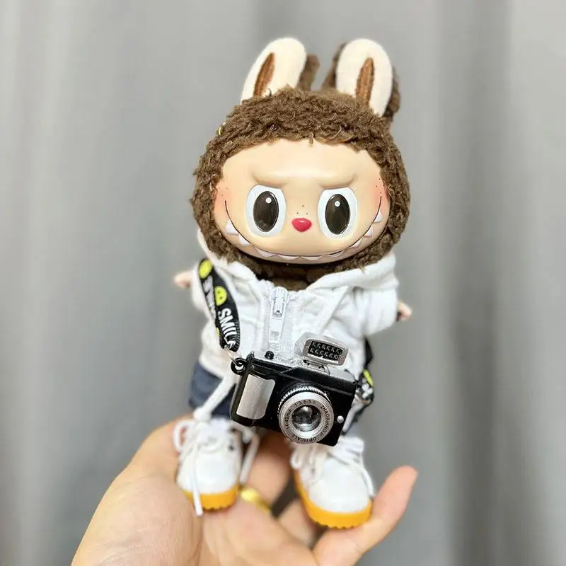 thumbnail image 1 of Mini ropa de felpa con capucha para muñecas, Mono para fanáticos, sin accesorios para muñecas, Kpop, Exo, Labubu, Idol, 17cm, 1 of 4