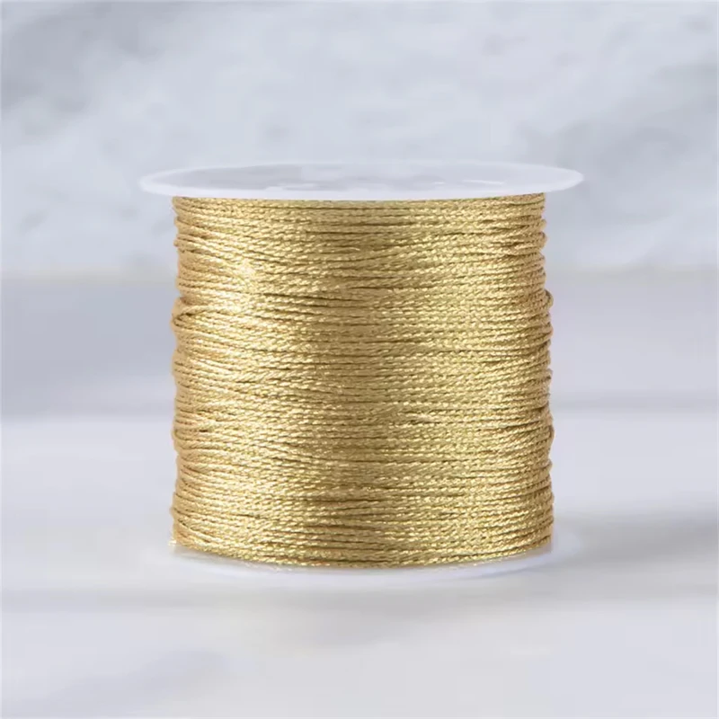 Glamorous Gold & Silver Braided Macrame Cord